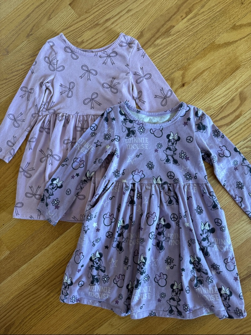Pink Long-Sleeve Knit Dress for Kids